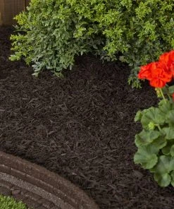 Rubberific Rubberific premium shredded rubber mulch 0.8-cu ft Dark Brown Rubber Mulch -Landscaping Online Outlet 03340158 scaled