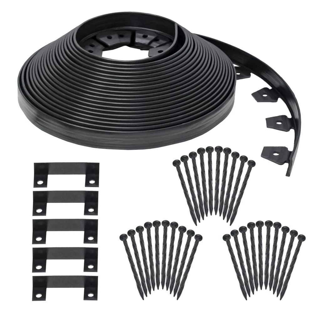 EasyFlex 100-ft Black Plastic Landscape Edging Roll 1 EasyFlex 100-ft Black Plastic Landscape Edging Roll