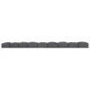 Multy Home Castle Stone Garden Border 4-ft Grey Rubber Landscape Edging Section