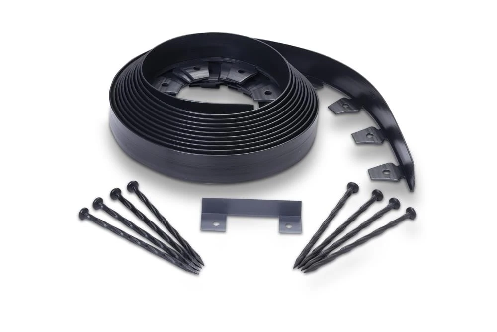 EasyFlex 40-ft Black Plastic Landscape Edging Roll 1 EasyFlex 40-ft Black Plastic Landscape Edging Roll