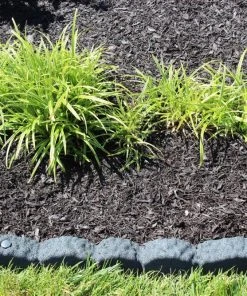 Rubberific 4-ft Gray Rubber Landscape Edging Section -Landscaping Online Outlet 11899103