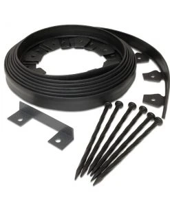EasyFlex No-Dig 20-ft Black Plastic Landscape Edging Roll