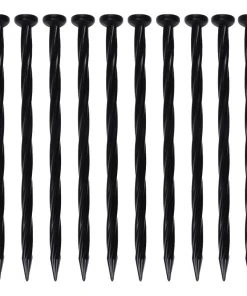 EasyFlex 10-Pack 8-in Black Plastic Edging Stake