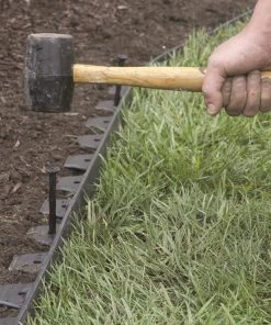 EasyFlex No-Dig 20-ft Black Plastic Landscape Edging Roll -Landscaping Online Outlet 15395893