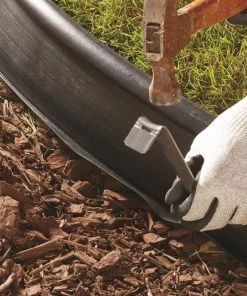 Expert Edge Professional-Grade 60-ft Black Plastic Landscape Edging Roll -Landscaping Online Outlet 15423383