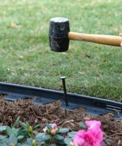 EasyFlex 10-Pack 8-in Black Plastic Edging Stake -Landscaping Online Outlet 15586505