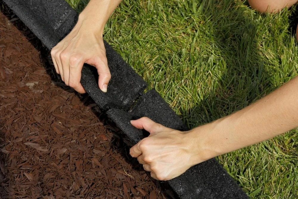Rubberific 4-ft Black Rubber Landscape Edging Section 8 Rubberific 4-ft Black Rubber Landscape Edging Section - Image 8