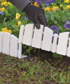 EasyFlex 8-Pack 10-ft White Plastic Landscape Edging Bundle 8 EasyFlex 8-Pack 10-ft White Plastic Landscape Edging Bundle -Landscaping Online Outlet 40457091