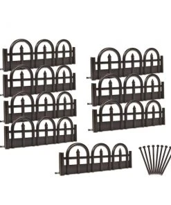 EasyFlex 8-Pack 10-ft Black Plastic Landscape Edging Bundle