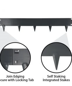 IRONRIDGE 5-Pack Slate Landscape edging section 9 IRONRIDGE 5-Pack Slate Landscape edging section -Landscaping Online Outlet 42352561