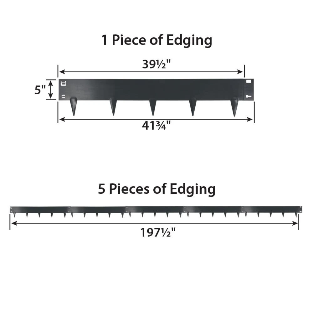 IRONRIDGE 5-Pack Slate Landscape edging section 5 IRONRIDGE 5-Pack Slate Landscape edging section - Image 5
