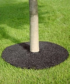 Rubberific Mulch Brown Recycled Rubber Rubber 24-in Tree Ring -Landscaping Online Outlet 42542384 scaled