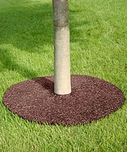 Rubberific Mulch Red Recycled Rubber Rubber 24-in Tree Ring -Landscaping Online Outlet 42542538