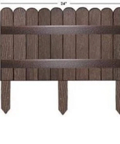 Style Selections Edging Whiskey Scalloped Fence