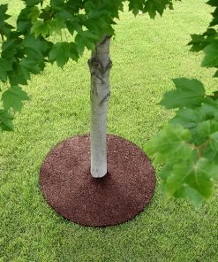 Rubberific Mulch Red Recycled Rubber Rubber 24-in Tree Ring -Landscaping Online Outlet 44013470